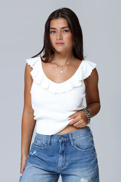 Picture of THE LACE RIB KNIT TANK